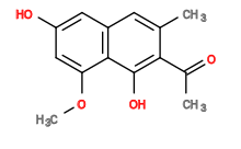 Subst // Subst = SMILES COC1=CC(O)=CC2=C1C(O)=C(C(C)=O)C(C)=C2