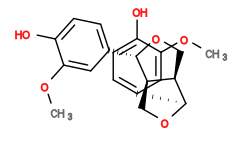 Subst // Subst = SMILES COc1cc(ccc1O)[C@H]2[C@@H]3CO[C@H]([C@@H]3CO2)c4ccc(c(c4)OC)O