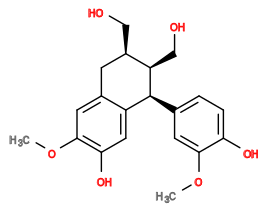 Subst // Subst = SMILES COc3cc([C@H]2c1cc(O)c(OC)cc1C[C@@H](CO)[C@H]2CO)ccc3O