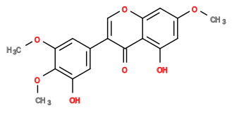 Subst // Subst = SMILES COc3cc(O)c2c(=O)c(c1cc(O)c(OC)c(OC)c1)coc2c3