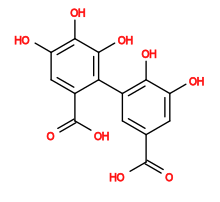 Subst // Subst = SMILES O=C(C1=CC(C2=C(C(O)=C(C=C2C(O)=O)O)O)=C(O)C(O)=C1)O
