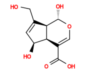 Subst // Subst = SMILES O=C(C1=CO[C@@H](O)[C@@]2([H])[C@]1([H])[C@@H](O)C=C2CO)O
