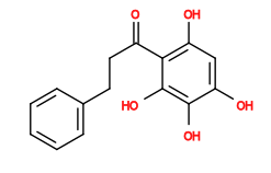 Subst // Subst = SMILES O=C(CCc1ccccc1)c1c(O)cc(O)c(O)c1O