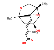 Subst // Subst = SMILES O=C(O)/C=C(C)\C=C\[C@@]1(O)[C@@]2(C)C[C@@H](O)C[C@]1(C)OC2