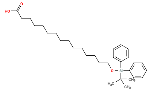 Subst // Subst = SMILES O=C(O)CCCCCCCCCCCCCCO[Si](C(C)(C)C)(C1=CC=CC=C1)C2=CC=CC=C2