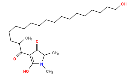 Subst // Subst = SMILES O=C1C(C)N(C)C(O)=C1C(C(C)CCCCCCCCCCCCCCCCO)=O