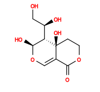 Subst // Subst = SMILES O=C1C2=CO[C@@H](O)[C@H]([C@H](O)CO)[C@]2(O)CCO1