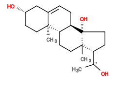 Subst // Subst = SMILES O[C@@]12[C@]3([H])CC=C4C[C@@H](O)CC[C@]4(C)[C@@]3([H])CC[C@]1(C)[C@@H]([C@@](C)O)CC2