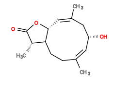 Subst // Subst = SMILES O[C@@H]1/C=C(C)/CCC([C@@]2(C)[H])[C@H](OC2=O)/C=C(C)/C1