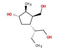 Subst // Subst = SMILES O[C@@H]1[C@@H](C)[C@@H](CO)[C@H]([C@@H](CC)CO)C1