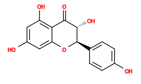 Subst // Subst = SMILES O[C@@H]1[C@@H](C2=CC=C(O)C=C2)OC3=CC(O)=CC(O)=C3C1=O