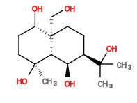 Subst // Subst = SMILES O[C@@H]1[C@]2(CO)[C@@]([C@H](O)[C@H](C(C)(O)C)CC2)([H])[C@](O)(C)CC1
