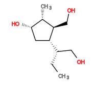 Subst // Subst = SMILES O[C@@H]1[C@H](C)[C@@H](CO)[C@H]([C@@H](CC)CO)C1