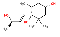 Subst // Subst = SMILES O[C@@H]1CC(C)(C)[C@](/C=C/[C@H](O)C)(O)[C@H](C)C1