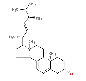 Subst // Subst = SMILES O[C@@H]4C/C3=C/C=C1\[C@H](CC[C@]2([C@H]1CC[C@@H]2[C@@H](/C=C/[C@H](C)C(C)C)C)C)[C@@]3(C)CC4
