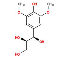 Subst // Subst = SMILES O[C@H](C1=CC(OC)=C(O)C(OC)=C1)[C@H](O)CO