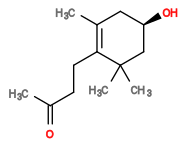 Subst // Subst = SMILES O[C@H]1CC(C)(C)C(CCC(C)=O)=C(C)C1