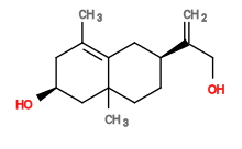 Subst // Subst = SMILES O[C@H]1CC(C)=C(C[C@@H](C(CO)=C)CC2)C2(C)C1
