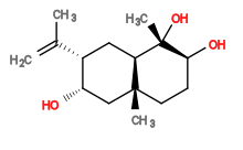 Subst // Subst = SMILES O[C@H]1CC[C@@]2(C)[C@@H](C[C@@H](C(C)=C)[C@@H](O)C2)[C@@]1(O)C