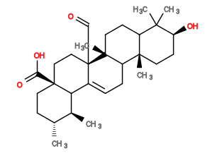 Subst // Subst = SMILES O[C@H]1CC[C@@]2(C)C(CC[C@]3(C)C2CC=C4[C@@]3(C=O)CC[C@]5(C(O)=O)C4[C@@H](C)[C@H](C)CC5)C1(C)C