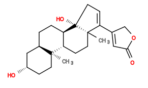 Subst // Subst = SMILES O[C@H]1CC[C@]2(C)[C@@]3([H])CC[C@]4(C)C(C(CO5)=CC5=O)=CC[C@]4(O)[C@]3([H])CC[C@@]([H])2C1