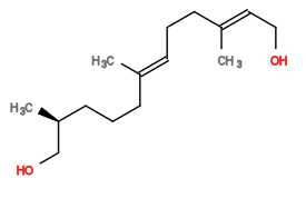Subst // Subst = SMILES OC/C=C(C)/CC/C=C(C)/CCC[C@H](C)CO
