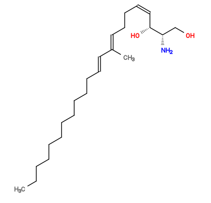 Subst // Subst = SMILES OC[C@@H]([C@@H](/C=C/CC/C=C(/C=C/CCCCCCCCCCC)C)O)N