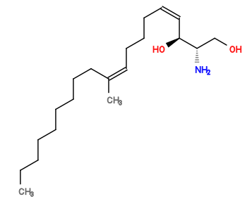 Subst // Subst = SMILES OC[C@@H]([C@H](/C=C/CCC/C=C(CCCCCCCCC)\C)O)N