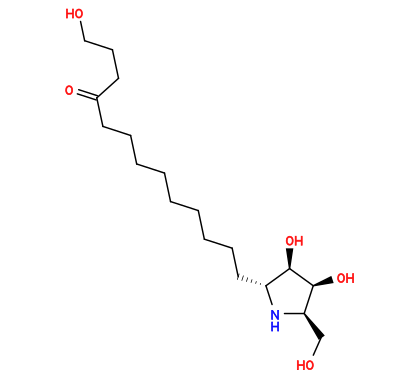 Subst // Subst = SMILES OC[C@@H](N1)[C@H](O)[C@H](O)[C@H]1CCCCCCCCCC(CCCO)=O