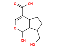 Subst // Subst = SMILES OC[C@H]1[C@@H]([C@H](O)OC=C2C(O)=O)[C@@H]2CC1