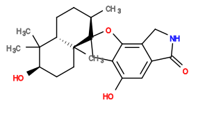 Subst // Subst = SMILES OC1=C(CC2([C@](CC[C@@H](O)C3(C)C)(C)[C@H]3CC[C@H]2C)O4)C4=C(CNC5=O)C5=C1