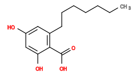 Subst // Subst = SMILES OC1=CC(O)=CC(CCCCCCC)=C1C(O)=O