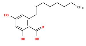 Subst // Subst = SMILES OC1=CC(O)=CC(CCCCCCCC)=C1C(O)=O