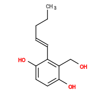 Subst // Subst = SMILES OC1=CC=C(O)C(/C=C/CCC)=C1CO