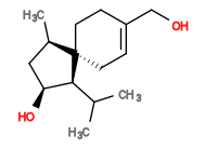 Subst // Subst = SMILES OCC1=CC[C@]2(CC1)[C@@H](C(C)C)[C@@H](O)C[C@H]2C