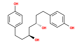 Subst // Subst = SMILES Oc2ccc(CC[C@H](O)C[C@@H](O)CCc1ccc(O)cc1)cc2