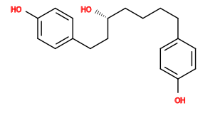 Subst // Subst = SMILES Oc2ccc(CCCC[C@@H](O)CCc1ccc(O)cc1)cc2