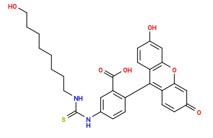 Subst // Subst = SMILES S=C(NC1=CC(C(O)=O)=C(C(C2=C(O3)C=C(O)C=C2)=C4C3=CC(C=C4)=O)C=C1)NCCCCCCCCO