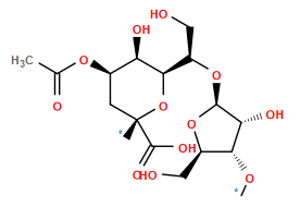*O[C@@H]1[C@@H](CO)O[C@@H](O[C@H](CO)[C@H]2O[C@](*)(C(=O)O)C[C@@H](OC(C)=O)[C@H]2O)[C@@H]1O