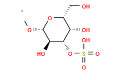 [1*]O[C@@H]1O[C@H](CO)[C@H](O)[C@H](OS(=O)(=O)O)[C@H]1O