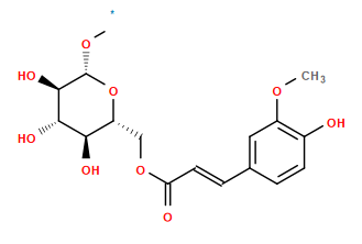 [1*]O[C@@H]1O[C@H](COC(=O)/C=C/c2ccc(O)c(OC)c2)[C@@H](O)[C@H](O)[C@H]1O