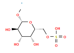 [1*]O[C@@H]1O[C@H](COS(=O)(=O)O)[C@H](O)[C@H](O)[C@H]1O