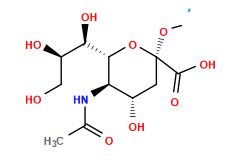 [1*]O[C@]1(C(=O)O)C[C@H](O)[C@@H](NC(C)=O)[C@H]([C@H](O)[C@H](O)CO)O1