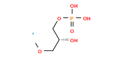 [1*]OC[C@@H](O)COP(=O)(O)O