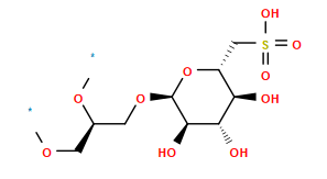 [1*]OC[C@H](CO[C@H]1O[C@H](CS(=O)(=O)O)[C@@H](O)[C@H](O)[C@H]1O)O[1*]