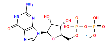 [1*]OP(=O)(O)OP(=O)(O)OC[C@H]1O[C@@H](n2cnc3c(=O)[nH]c(N)nc32)[C@H](O)[C@@H]1O
