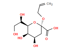 C=CCO[C@]1(C(=O)O)C[C@@H](O)[C@@H](O)[C@@H]([C@H](O)CO)O1