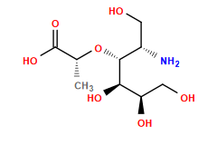 C[C@@H](O[C@@H]([C@H](O)[C@H](O)CO)[C@@H](N)CO)C(=O)O