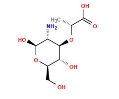 C[C@@H](O[C@@H]1[C@@H](N)[C@H](O)O[C@H](CO)[C@H]1O)C(=O)O