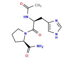 CC(=O)N[C@@H](Cc1c[nH]cn1)C(=O)N1CCC[C@@H]1C(N)=O